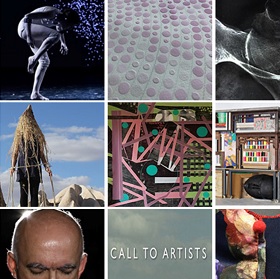 collage of artists work from transcultural exchange